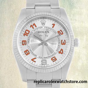 Replica Rolex Air-king 114234SAO Rolex Calibre 2813 Men's 15mm Silver Dial In Store